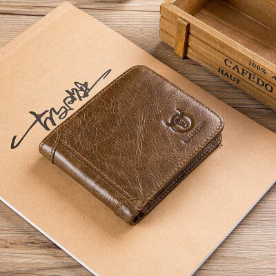 BULLCAPTAIN Vintage Leather Trifold Wallet Men Short Hasp Wallet CASUAL MALE Zipper Wallets Card Holder Money BAG Coin Purse
BULLCAPTAIN Vintage Leather Trifold Wallet Men Short Hasp Wallet CASUAL MALE Zipper Wallets Card Holder Money BAG Coin Purse