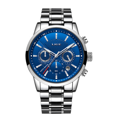 LIGE 9866 Men Watch Quartz Business Simple Wristwatch Stainless Steel Strap 3ATM Waterproof Fashion Casual Male Watches Relogio Ma
LIGE 9866 Men Watch Quartz Business Simple Wristwatch Stainless Steel Strap 3ATM Waterproof Fashion Casual Male Watches Relogio Ma