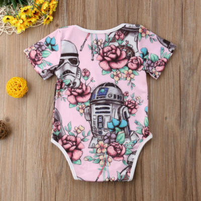 Newborn Infant Kids Baby Girl Star Wars Romper Bodysuit Jumpsuit Clothes Outfits