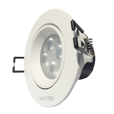 NVC light (NVC) spotlights led spotlights ceiling adjustable angle 4W (open hole 75mm) white lamp surface 5700K white light
NVC light (NVC) spotlights led spotlights ceiling adjustable angle 4W (open hole 75mm) white lamp surface 5700K white light