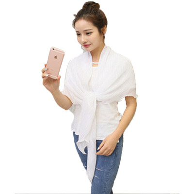 【Jingdong Supermarket】 Meng Si Ke (MSEK) WSJ161683 Ms. scarf wrinkled lotus leaf shawl fold chiffon towel driving bike shade cuff white
【Jingdong Supermarket】 Meng Si Ke (MSEK) WSJ161683 Ms. scarf wrinkled lotus leaf shawl fold chiffon towel driving bike shade cuff white