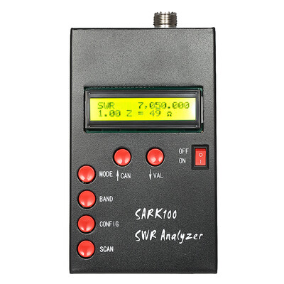 SARK100 1-60MHz HF ANT SWR Antenna Analyzer Meter Standing Wave Tester for Ham Radio Hobbyists Impedance Capacitance Measurement
SARK100 1-60MHz HF ANT SWR Antenna Analyzer Meter Standing Wave Tester for Ham Radio Hobbyists Impedance Capacitance Measurement
