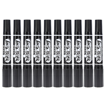Jinvanyan Genvana K-0918 large double-headed oily marker - black 10 packs 
Jinvanyan Genvana K-0918 large double-headed oily marker - black 10 packs