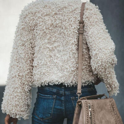 Oversize Women Hooded Soft Velvet Jumper Pullover Hoodie Sweatshirt Coat Jacket