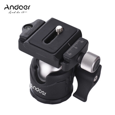 Andoer Mini Tabletop Ball Head 360 Degree Video Tripod Ballhead Mount with Quick Release Plate&Bubble Level for Canon Nikon So
Andoer Mini Tabletop Ball Head 360 Degree Video Tripod Ballhead Mount with Quick Release Plate&Bubble Level for Canon Nikon So