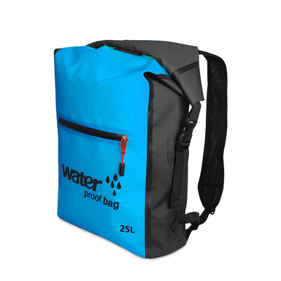 25L Outdoor Waterproof Dry Bag Roll Top Floating Backpack for Kayaking Rafting Boating River Trekking