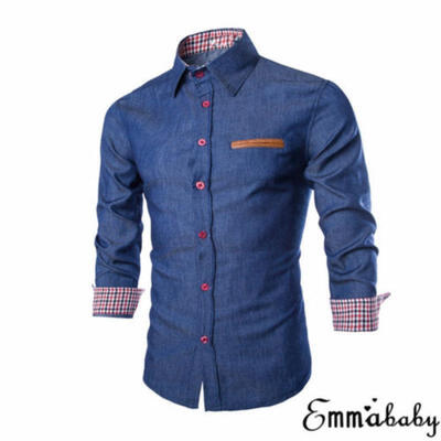 Men Fashion Denim Jeans Shirt Casual Long Sleeve Slim Fit Cotton Tops Shirts
Men Fashion Denim Jeans Shirt Casual Long Sleeve Slim Fit Cotton Tops Shirts