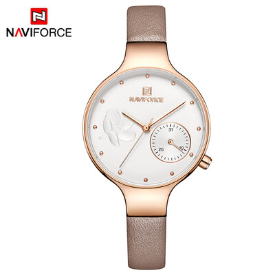 NAVIFORCE NF5001 Women Fashion Quartz Brand Watch Lady Leather Watchband High Quality Casual Waterproof Wristwatch Gift for Wife G
NAVIFORCE NF5001 Women Fashion Quartz Brand Watch Lady Leather Watchband High Quality Casual Waterproof Wristwatch Gift for Wife G
