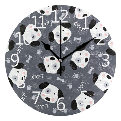 Wall Clock Arabic Numerals Design Cute Dog Face Round
Wall Clock Arabic Numerals Design Cute Dog Face Round