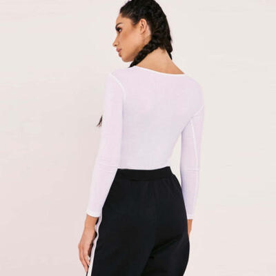 Women Bodycon Bodysuit Long Sleeve Bandage Jumpsuit Romper Leotard Top Shirt USA
Women Bodycon Bodysuit Long Sleeve Bandage Jumpsuit Romper Leotard Top Shirt USA