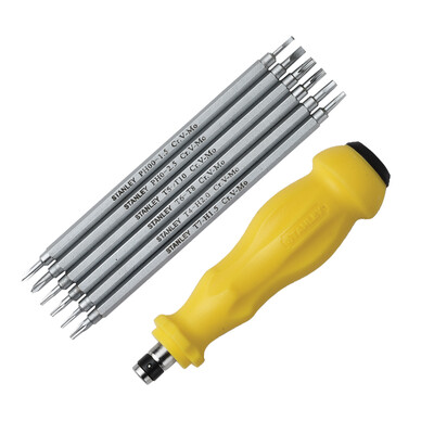 Stanley Stanley plastic handle double-headed screwdriver first word 6 100MM cross head 2PT 100MM 65-201
Stanley Stanley plastic handle double-headed screwdriver first word 6 100MM cross head 2PT 100MM 65-201