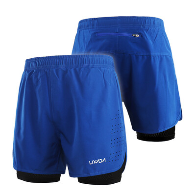 Lixada Mens 2-in-1 Running Shorts Quick Drying Breathable Active Training Exercise Jogging Cycling Shorts with Longer Liner
Lixada Mens 2-in-1 Running Shorts Quick Drying Breathable Active Training Exercise Jogging Cycling Shorts with Longer Liner