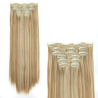 StrongBeauty 24" Straight 6 PCS Set Thick Hairpiece Clips in on Synthetic Hair Extensions Hair pieces for Women 16 Clips
StrongBeauty 24" Straight 6 PCS Set Thick Hairpiece Clips in on Synthetic Hair Extensions Hair pieces for Women 16 Clips