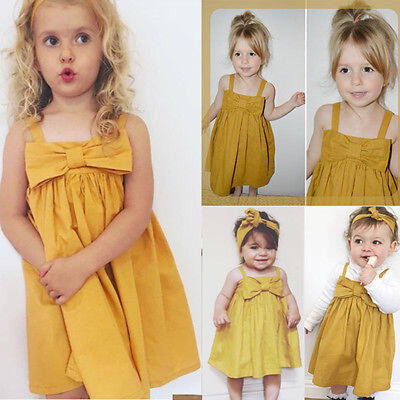 2017 Baby Girls Toddler Kid Summer Sundress Bowknot Short Mini Vest Dress Outfit 
2017 Baby Girls Toddler Kid Summer Sundress Bowknot Short Mini Vest Dress Outfit