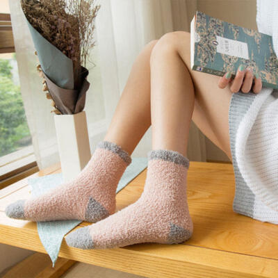 Fashion Socks Cashmere Thicken Coral Winter Women Cute Casual Warm Socks Hot A6 
Fashion Socks Cashmere Thicken Coral Winter Women Cute Casual Warm Socks Hot A6