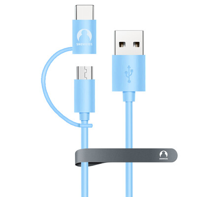 Snowkids Micro USB Type-C Combo Interface Millet Cell Phone Data Cable Charging Line 2m Blue For Huawei Le Meizu Samsung
Snowkids Micro USB Type-C Combo Interface Millet Cell Phone Data Cable Charging Line 2m Blue For Huawei Le Meizu Samsung