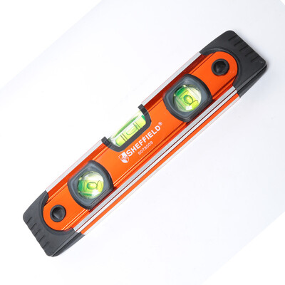 Steel shield SHEFFIELD S078009 strong magnetic torpedo level portable aluminum alloy level with package plastic shock anti-drop 9 inches 230mm
Steel shield SHEFFIELD S078009 strong magnetic torpedo level portable aluminum alloy level with package plastic shock anti-drop 9 inches 230mm