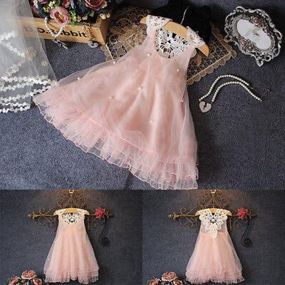 New Flower Girls Party Lace Bridesmaid Dresses Baby Ball Gown Formal Dress Xmas
New Flower Girls Party Lace Bridesmaid Dresses Baby Ball Gown Formal Dress Xmas