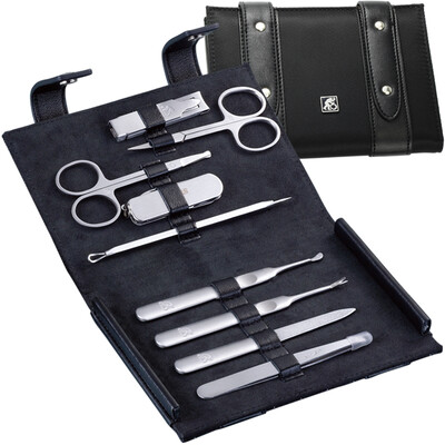 STONE SIIDEN STAINLESS STEEL FINGER HANDLE HANDLE 9 pcs Nail Clippers Acne Needle Knife Set STR201
STONE SIIDEN STAINLESS STEEL FINGER HANDLE HANDLE 9 pcs Nail Clippers Acne Needle Knife Set STR201