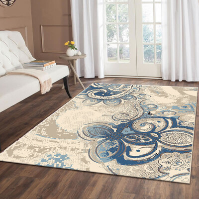 Li home furniture Blue Dream Flower simple living room bedroom coffee table sofa restaurant non-slip high weft carpet Blue Dream C038B 160 230cm
Li home furniture Blue Dream Flower simple living room bedroom coffee table sofa restaurant non-slip high weft carpet Blue Dream C038B 160 230cm