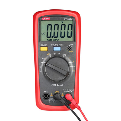 UNI-T UT136C LCD Digital Multimeter DCAC Voltage Current Meter Capacitance Resistance Diode Tester Voltmeter Ammeter
UNI-T UT136C LCD Digital Multimeter DCAC Voltage Current Meter Capacitance Resistance Diode Tester Voltmeter Ammeter