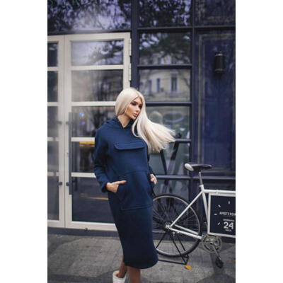 Fashion Women Casual Dress Long Sleeve Hoodie Hooded Jumper Pockets Sweater Top
Fashion Women Casual Dress Long Sleeve Hoodie Hooded Jumper Pockets Sweater Top