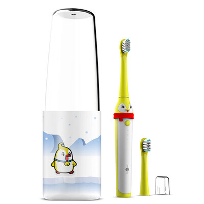 Prooral childrens electric toothbrush baby child electric toothbrush standard with 2 soft hair brush head T2113 yellow enterprise Meng Goose
Prooral childrens electric toothbrush baby child electric toothbrush standard with 2 soft hair brush head T2113 yellow enterprise Meng Goose