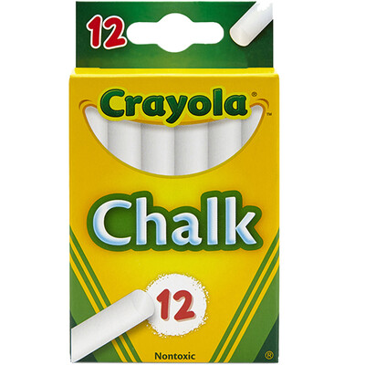 Crayola Crayola 12 white chalk 51-0320 
Crayola Crayola 12 white chalk 51-0320