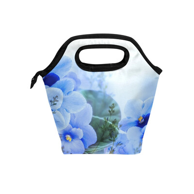 Lunch Bag Blue Flower Tote Travel Picnic Insulated Handbags Portable Zipper Lunch Bag Box
Lunch Bag Blue Flower Tote Travel Picnic Insulated Handbags Portable Zipper Lunch Bag Box