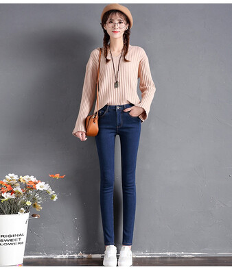 Autumn&winter new high-waist jeans with fleece women thickened three-color large size stretch pants&cotton pants N0003
Autumn&winter new high-waist jeans with fleece women thickened three-color large size stretch pants&cotton pants N0003
