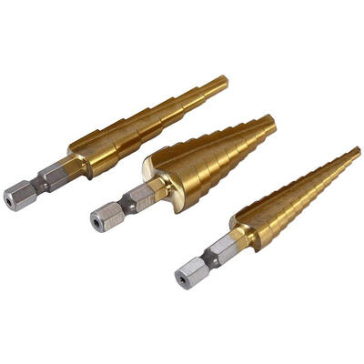 3PCS Hex Shank HSS Titanium Coated Step Drill Bit Set
3PCS Hex Shank HSS Titanium Coated Step Drill Bit Set