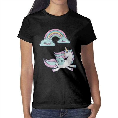 Pink Unicorn Rainbow with Star Womens Black t Shirts Vintage Pretty Women Cotton tee Shirt
Pink Unicorn Rainbow with Star Womens Black t Shirts Vintage Pretty Women Cotton tee Shirt