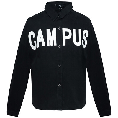 Semar Ladies casual wild lapel letter printing long-sleeved shirt Korean version 19316050309 black S
Semar Ladies casual wild lapel letter printing long-sleeved shirt Korean version 19316050309 black S