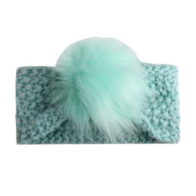 Kids Girl Baby Toddler Knitted Crochet Turban Headband Hair Bow Band Accessories