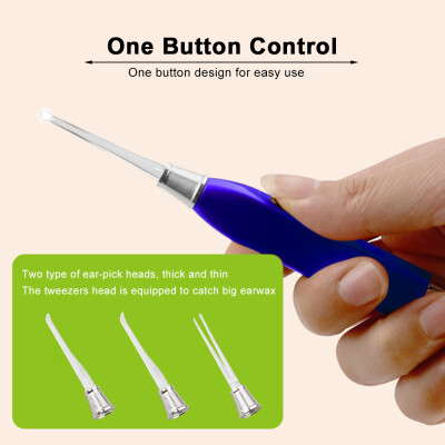 LED Light Earpick Earwax Remover Flashlight Ear-pick Wax Remover With 3 Tips Ears Health Care
LED Light Earpick Earwax Remover Flashlight Ear-pick Wax Remover With 3 Tips Ears Health Care