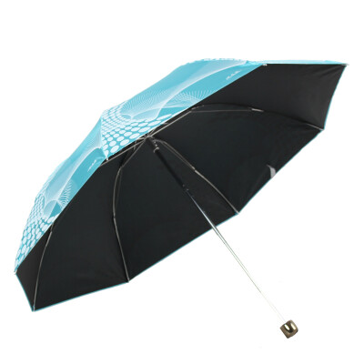Paradise Umbrella UPF50 satin black silk silk screen abstract pattern three fold sunny umbrella umbrella blue 30051ELCJ
Paradise Umbrella UPF50 satin black silk silk screen abstract pattern three fold sunny umbrella umbrella blue 30051ELCJ