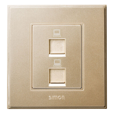 Simon SIMON switch socket 56C series dual computer socket V55228-02 champagne gold
Simon SIMON switch socket 56C series dual computer socket V55228-02 champagne gold