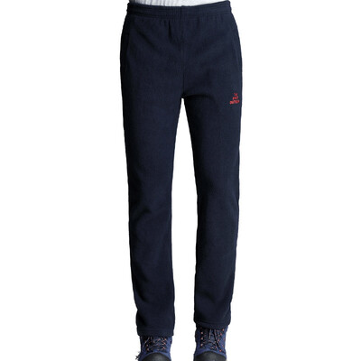 THE FIRST OUTDOOR fleece pants thickening warm and comfortable self-cultivation outdoor travel trousers 7721401 men's treasure blue L code