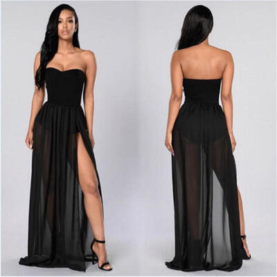 Sexy Women Side Split Mesh Skirt See-through Beach Party Mesh Maxi Skirts Black
Sexy Women Side Split Mesh Skirt See-through Beach Party Mesh Maxi Skirts Black