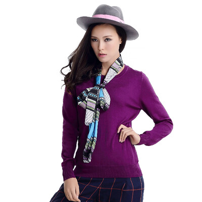 MAZOE simple multi-color short section round neck collar knitted bottom sweater M3028 purple
MAZOE simple multi-color short section round neck collar knitted bottom sweater M3028 purple