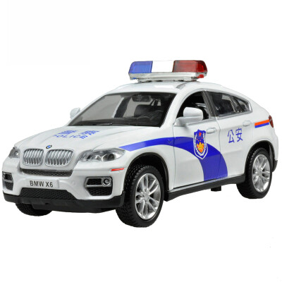 

Caipo модели сплава автомобиля 1:32 BMW X6 полиции игрушечный автомобиль полиции автомобиль имитационные модели детские игрушки мальчика автомобиль со звуком и легким 88350NAAA