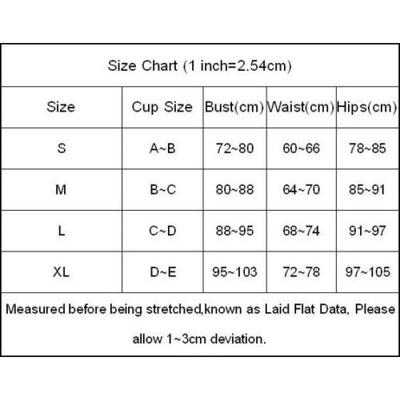 US Sexy Women Bikini Push-up Padded Bra BandageSet Bathing Swimwear Swimsuit