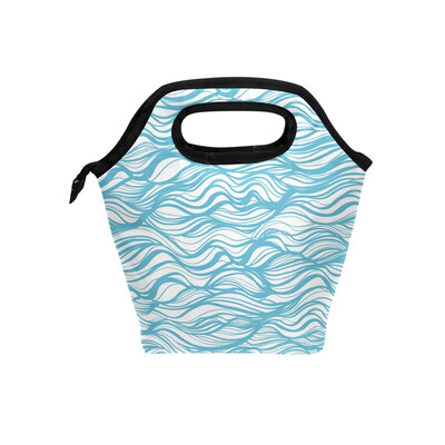 Lunch Bag Blue Stripe Tote Travel Picnic Insulated Handbags Portable Zipper Lunch Bag Box
Lunch Bag Blue Stripe Tote Travel Picnic Insulated Handbags Portable Zipper Lunch Bag Box