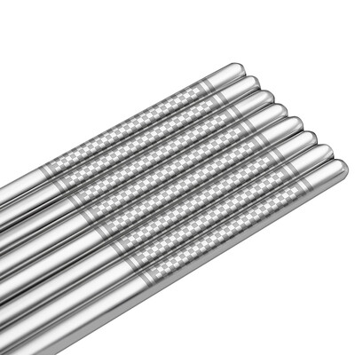 Double gun (Suncha) chopsticks 304 stainless steel chopsticks do not mold chopsticks suit non-slip Japanese-style hotel home chopsticks 10 pairs of auspicious Ruyi DK3053
Double gun (Suncha) chopsticks 304 stainless steel chopsticks do not mold chopsticks suit non-slip Japanese-style hotel home chopsticks 10 pairs of auspicious Ruyi DK3053
