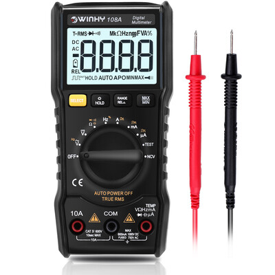 WINHY 108A Full Protection Digital Multimeter Mini Multifunctional Handheld Meter Tools of Electrical Instruments&Apparatus
WINHY 108A Full Protection Digital Multimeter Mini Multifunctional Handheld Meter Tools of Electrical Instruments&Apparatus