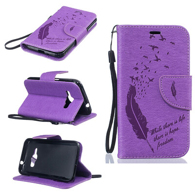 Purple Feathers and birds Style Embossing Classic Flip Cover with Stand Function and Credit Card Slot for SAMSUNG Galaxy J1 2016/J120F
Purple Feathers and birds Style Embossing Classic Flip Cover with Stand Function and Credit Card Slot for SAMSUNG Galaxy J1 2016/J120F