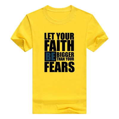 Christian Religious Men Tshirt Let Faith Be Bigger Than Fears
Christian Religious Men Tshirt Let Faith Be Bigger Than Fears