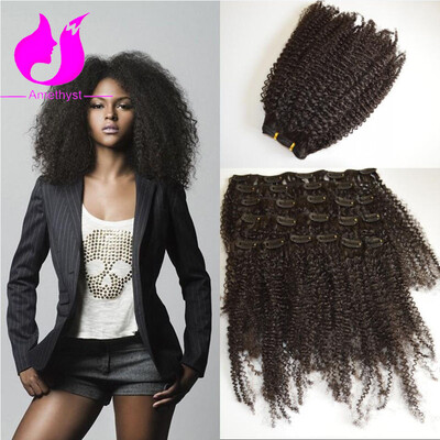 Amethyst Grade 8A Peruvian Human Hair Clip In Hair Extensions 140g/Set 14-20 Inch Kinky Curly Clip In Human Hair Extensions For B
Amethyst Grade 8A Peruvian Human Hair Clip In Hair Extensions 140g/Set 14-20 Inch Kinky Curly Clip In Human Hair Extensions For B