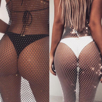 Women Sexy Crochet Beach Cover Up Fishnet Sarong Wrap Bikini Handmade Long Smock
Women Sexy Crochet Beach Cover Up Fishnet Sarong Wrap Bikini Handmade Long Smock