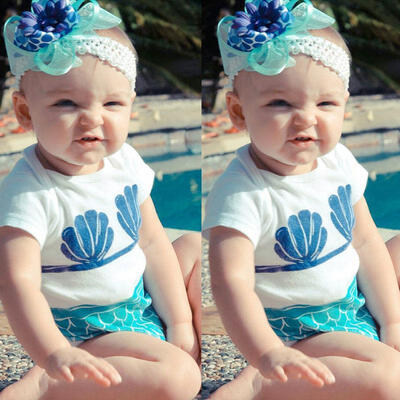 Mermaid Newborn Baby Girls Clothes Short Sleeve Romper Bodysuit Outfit 0-24 M
Mermaid Newborn Baby Girls Clothes Short Sleeve Romper Bodysuit Outfit 0-24 M
